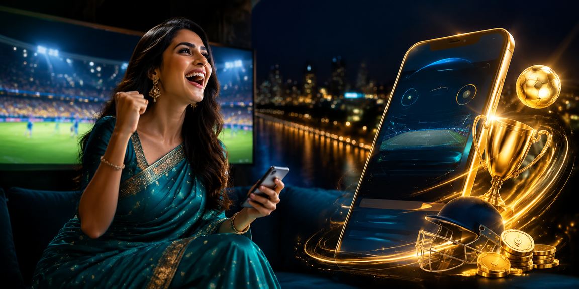 Indian cricket fans cheering in stadium during IPL match